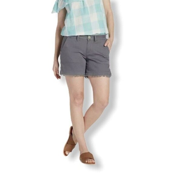 JAG Women's CADET Gray Streak Relaxed Fit Chino Short - Picture 1 of 11